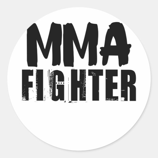 MIXED MARTIAL ARTS Fighter2 Runder Aufkleber (Vorderseite)
