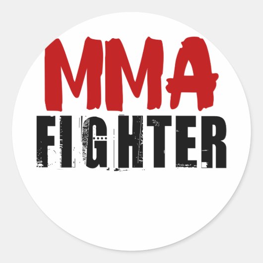 MIXED MARTIAL ARTS Fighter3 Runder Aufkleber (Vorderseite)