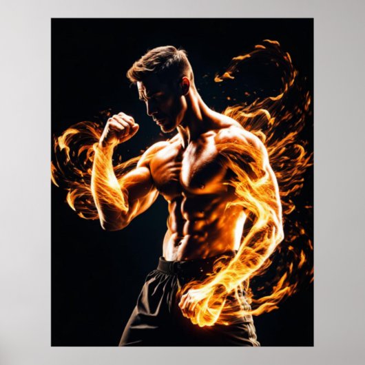 Mixed Martial Arts Fighter Poster (Vorne)