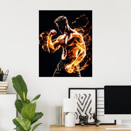 Mixed Martial Arts Fighter Poster (Heimbüro)