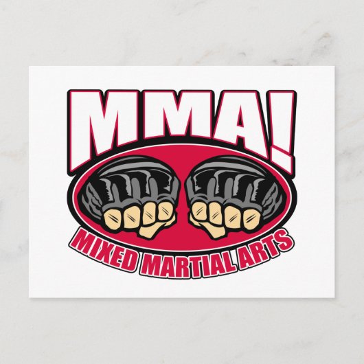 Mixed Martial Arts Fists Postkarte (Vorderseite)