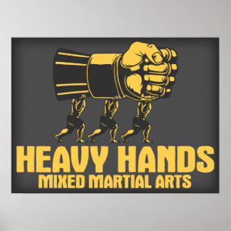 Mixed Martial Arts für schwere Hände Poster