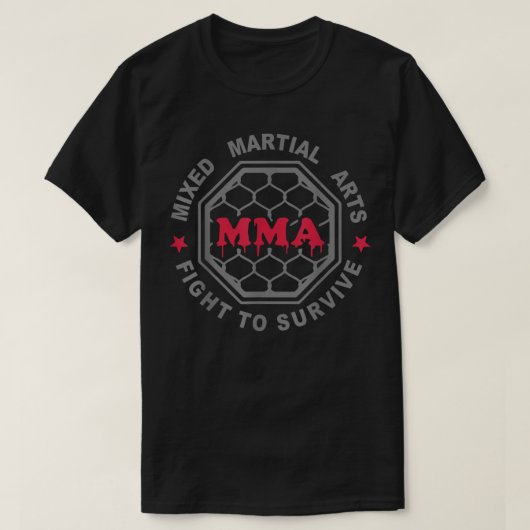 MIXED MARTIAL ARTS GEMISCHTE MARTIAL ARTS CAGE T S T-Shirt (Design vorne)