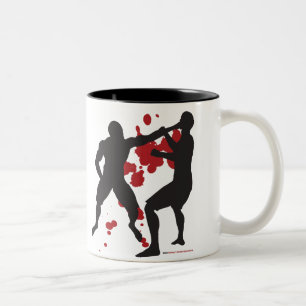 MIXED MARTIAL ARTS-GESICHTS-DURCHSCHLAG ZWEIFARBIGE TASSE