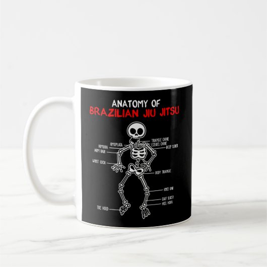 Mixed Martial Arts Grappling Anatomie von Bjj bras Kaffeetasse (Links)