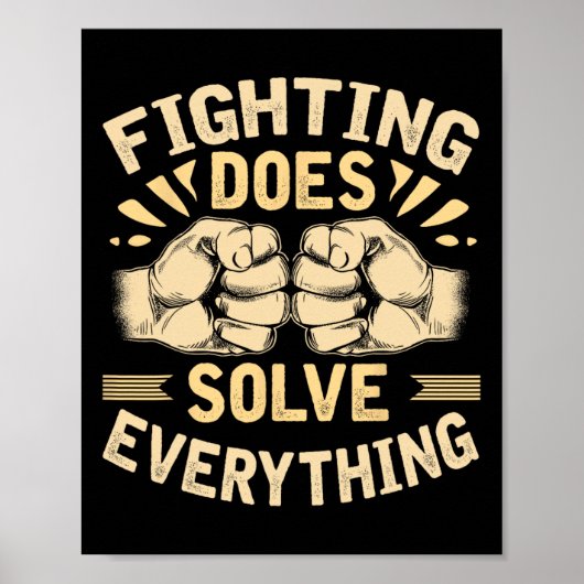 Mixed Martial Arts Jiu Jitsu Boxing Boxer Mixed Ma Poster (Vorne)