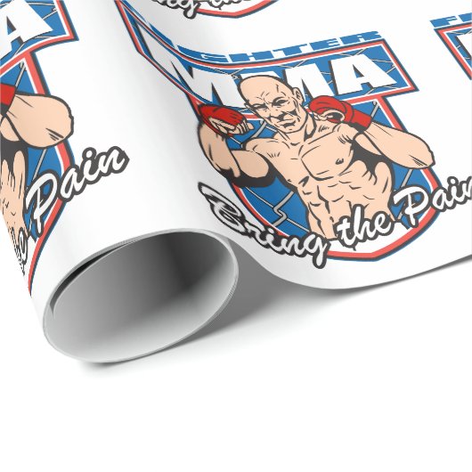 MIXED MARTIAL ARTS Kämpfer Geschenkpapier (Rolleneckpunkt)