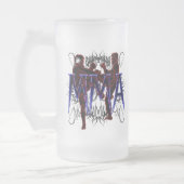 MIXED MARTIAL ARTS Kämpfer-mattiertes Bier-Glas Mattglas Bierglas (Links)