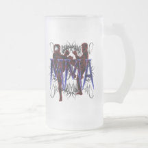 MIXED MARTIAL ARTS Kämpfer-mattiertes Bier-Glas
