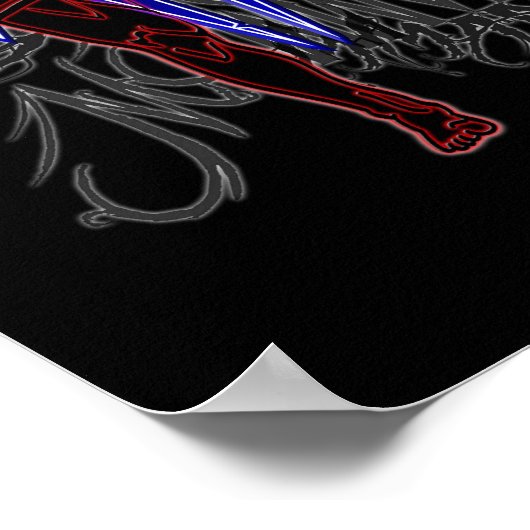 MIXED MARTIAL ARTS-Kämpfer-Plakat Poster (Ecke)