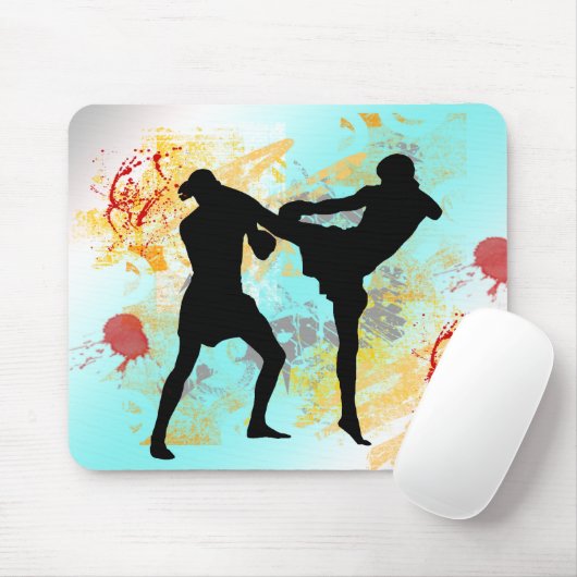 MIXED MARTIAL ARTS Kopf-Tritt Mousepad (Mit Mouse)