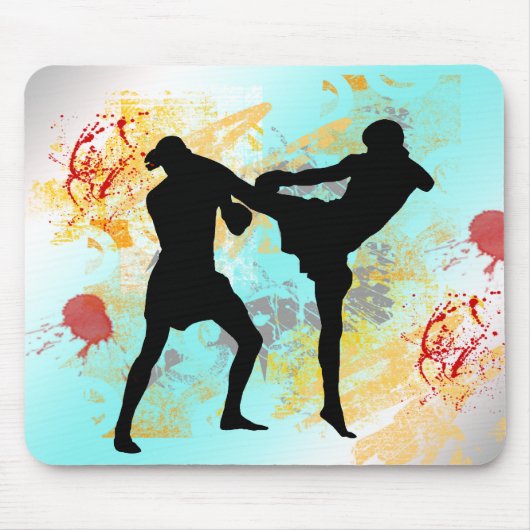 MIXED MARTIAL ARTS Kopf-Tritt Mousepad (Vorne)