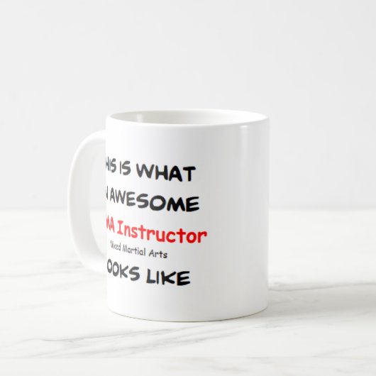 Mixed Martial Arts-Lehrer, phantastisch Kaffeetasse (Vorderseite Links)