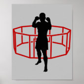 MIXED MARTIAL ARTS Mens Mixed Marshal Arts Käfig K Poster (Vorne)