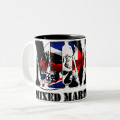 MIXED MARTIAL ARTS Mischkriegskünste Zweifarbige Tasse (Vorderseite Links)