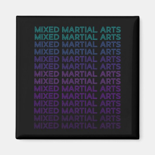 Mixed Martial Arts MMA Retro Magnet (Vorne)