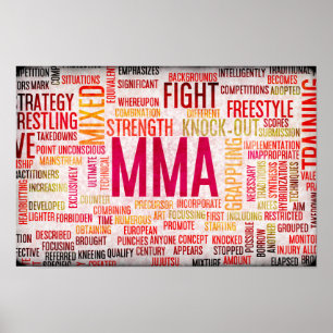 Mixed Martial Arts oder MIXED MARTIAL ARTS als Gru Poster