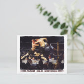 Mixed Martial Arts Old School Postkarte (Stehend Vorderseite)