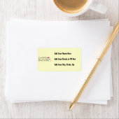 MIXED MARTIAL ARTS Pacifist Spaß Design Adressaufkleber (Insitu)