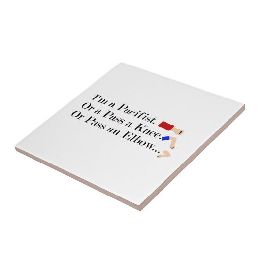 MIXED MARTIAL ARTS Pacifist Spaß Design Fliese (Seite)