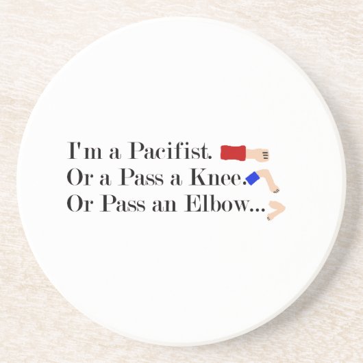 MIXED MARTIAL ARTS Pacifist Spaß Design Getränkeuntersetzer (Vorne)