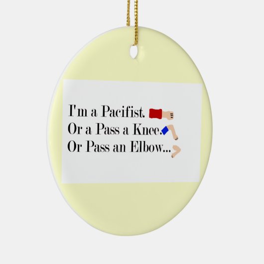 MIXED MARTIAL ARTS Pacifist Spaß Design Keramikornament (Rechts)