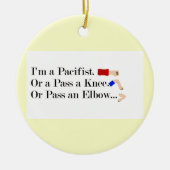 MIXED MARTIAL ARTS Pacifist Spaß Design Keramikornament (Vorne)