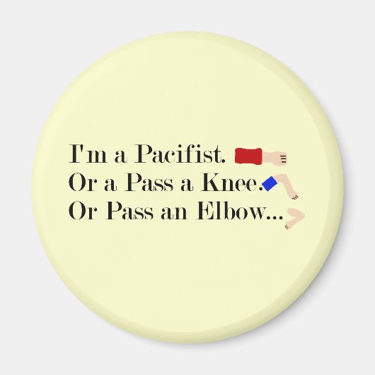 MIXED MARTIAL ARTS Pacifist Spaß Design Magnet (Vorne)