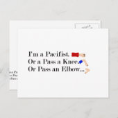 MIXED MARTIAL ARTS Pacifist Spaß Design Postkarte (Vorne/Hinten)