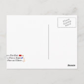 MIXED MARTIAL ARTS Pacifist Spaß Design Postkarte (Rückseite)