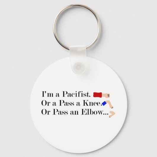 MIXED MARTIAL ARTS Pacifist Spaß Design Schlüsselanhänger (Vorderseite)
