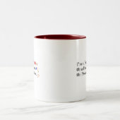 MIXED MARTIAL ARTS Pacifist Spaß Design Zweifarbige Tasse (Mittel)