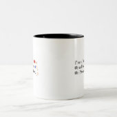 MIXED MARTIAL ARTS Pacifist Spaß Design Zweifarbige Tasse (Mittel)