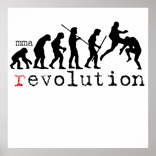 Mixed Martial Arts (r) Evolution Diagramm Plakat d (Vorne)