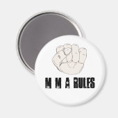 MIXED MARTIAL ARTS-Regeln Magnet (Vorderseite/Rückseite)