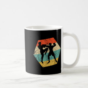 Mixed Martial Arts Retro abgenutztes Sechseck MMA Kaffeetasse