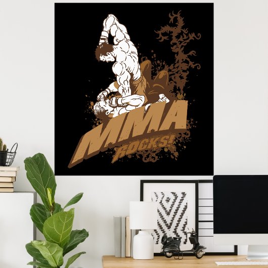 MIXED MARTIAL ARTS Rocks Poster (Heimbüro)