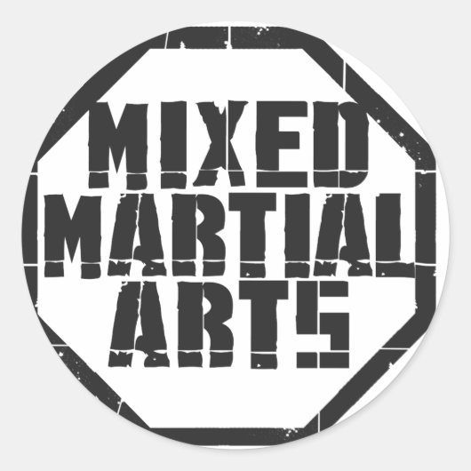 MIXED MARTIAL ARTS RUNDER AUFKLEBER (Vorderseite)