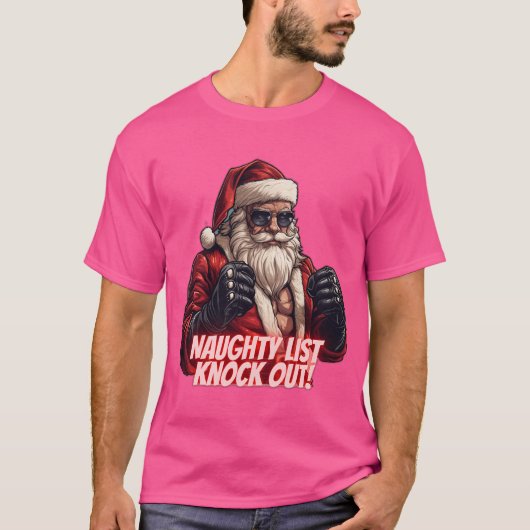 Mixed Martial Arts Santa T-Shirt (Vorderseite)