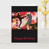 MIXED MARTIAL ARTS Silhouetten in der roten Karte (Gelbe Blume)