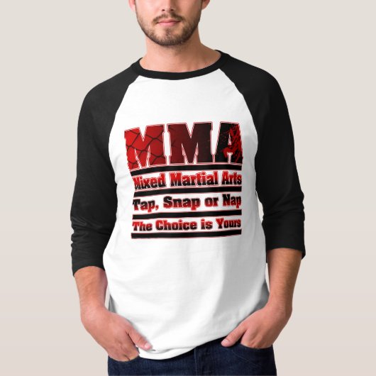 MIXED MARTIAL ARTS stechen, Verschluss oder T-Shirt (Vorderseite)