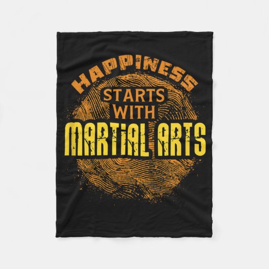 Mixed Martial Arts Training Judo Karate Boxing Mix Fleecedecke (Vorderseite)