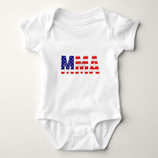 MIXED MARTIAL ARTS-USA-Flagge Baby Strampler (Vorderseite)