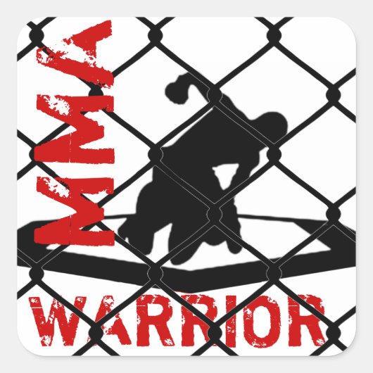 MIXED MARTIAL ARTS WARRIOR Aufkleber (Vorderseite)