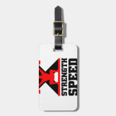 Mixed Martial Artsathlet Gepäckanhänger (Vorderseite vertikal)