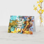 Mixed Media and Digital Play, Geburtstag Karte (Gelbe Blume)