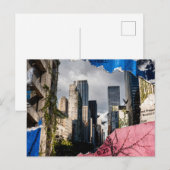 Mixed media Architecture Collage Postkarte (Vorne/Hinten)