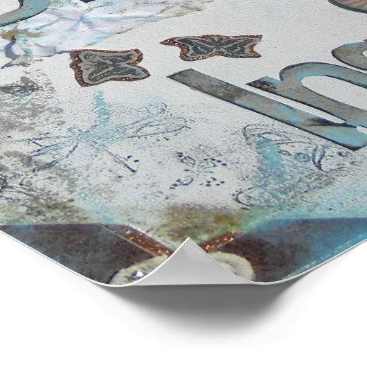 Mixed Media Art Dream Entdeckungsreise nach Ankünd Poster (Ecke)