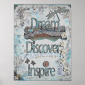 Mixed Media Art Dream Entdeckungsreise nach Ankünd Poster (Vorne)