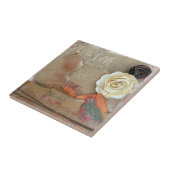 Mixed Media Art Liebe Fliese (Seite)